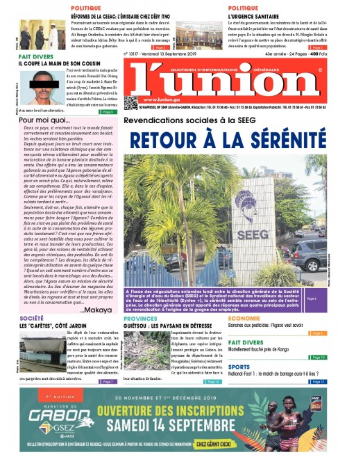 L'Union 13/09/2019