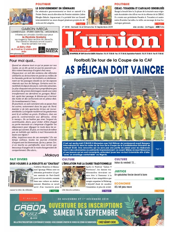 L'Union 14/09/2019