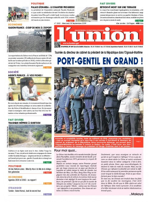 L'Union 18/09/2019