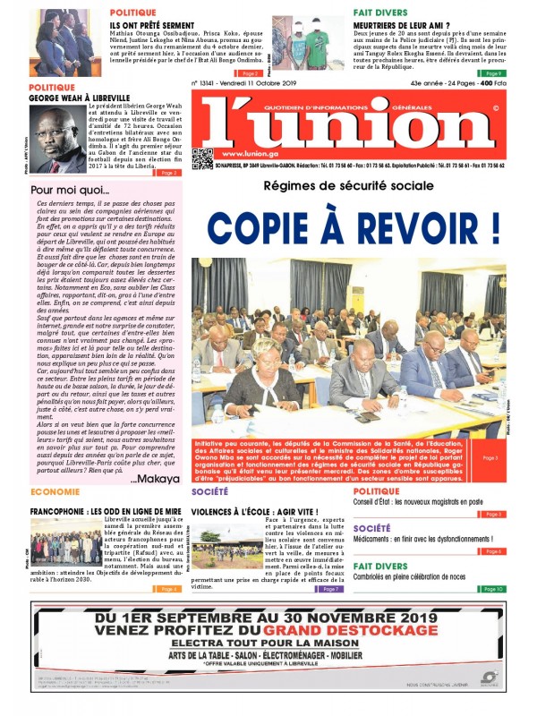 L'Union 11/10/2019