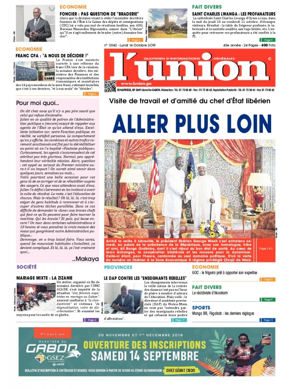 L'Union 14/10/2019