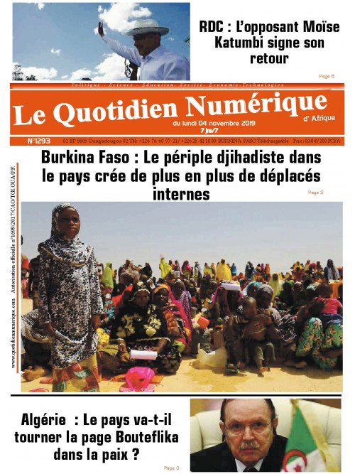 QUOTIDIEN NUMERIQUE D AFRIQUE
 04/11/2019