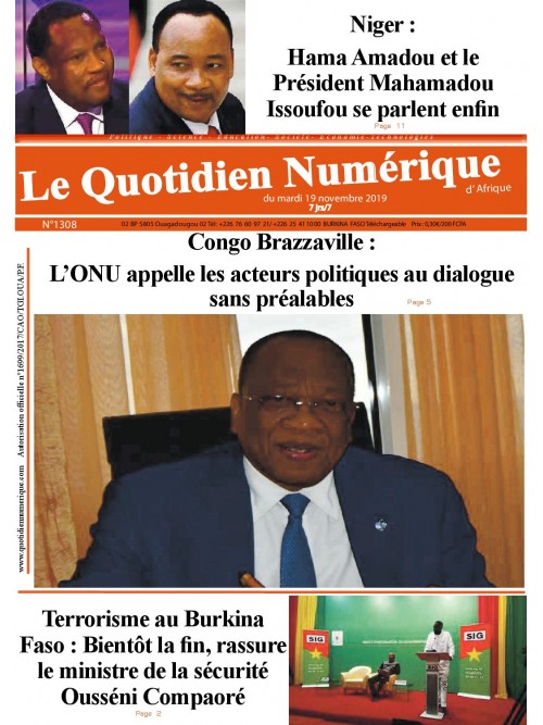 QUOTIDIEN NUMERIQUE D AFRIQUE
 19/11/2019