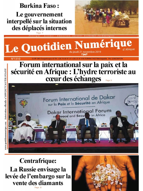 QUOTIDIEN NUMERIQUE D AFRIQUE
 21/11/2019