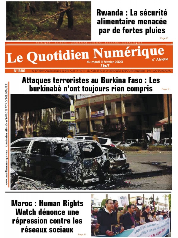 QUOTIDIEN NUMERIQUE D AFRIQUE
 11/02/2020