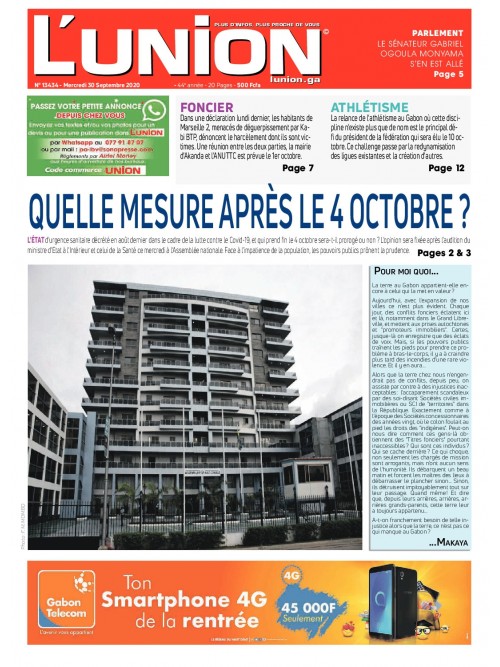 L'Union 30/09/2020