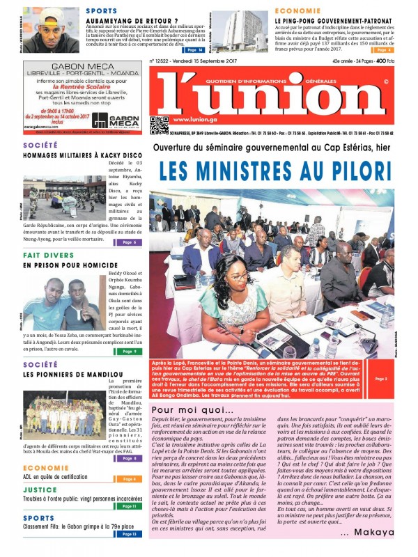 L'Union 15/09/2017