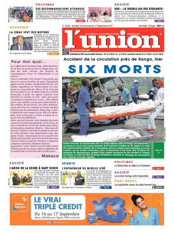 L'Union 16/09/2017