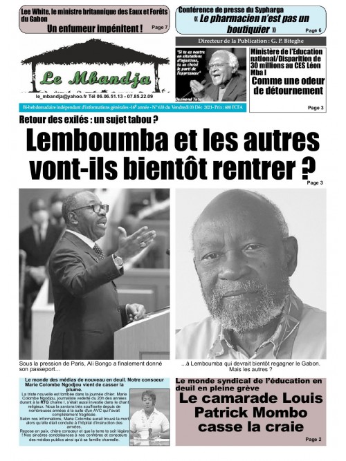 Le Mbandja 03/12/2021