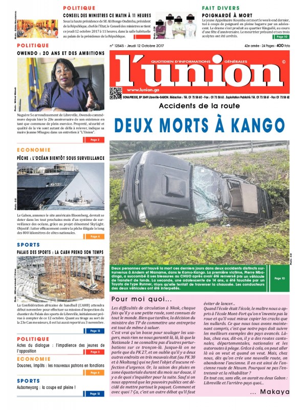 L'Union 12/10/2017