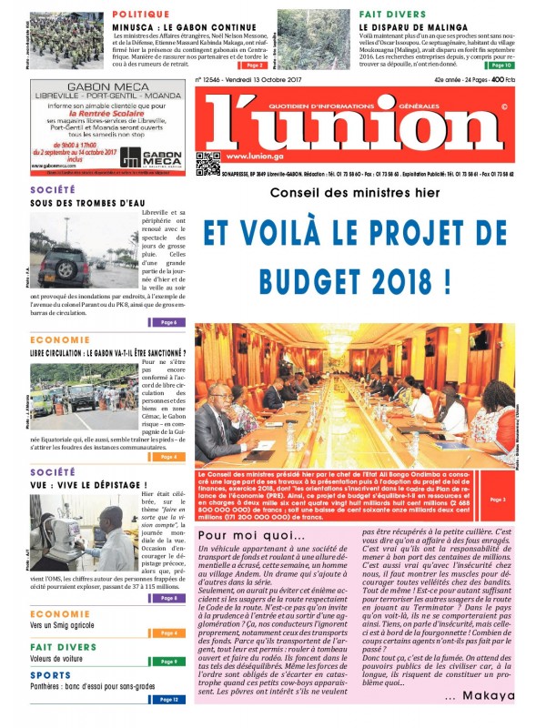 L'Union 13/10/2017