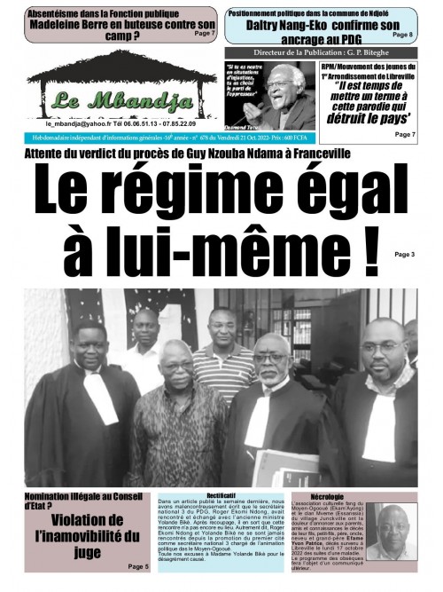 Le Mbandja 21/10/2022