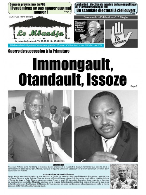 Le Mbandja 24/11/2017