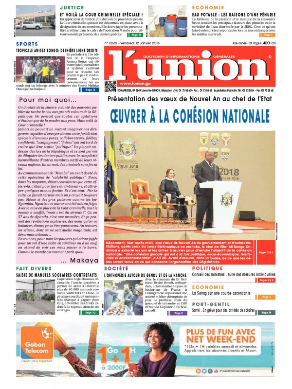 L'Union 12/01/2018