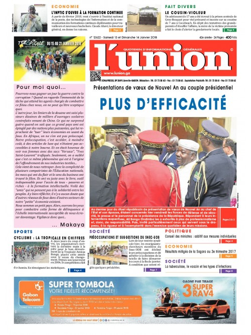 L'Union 13/01/2018