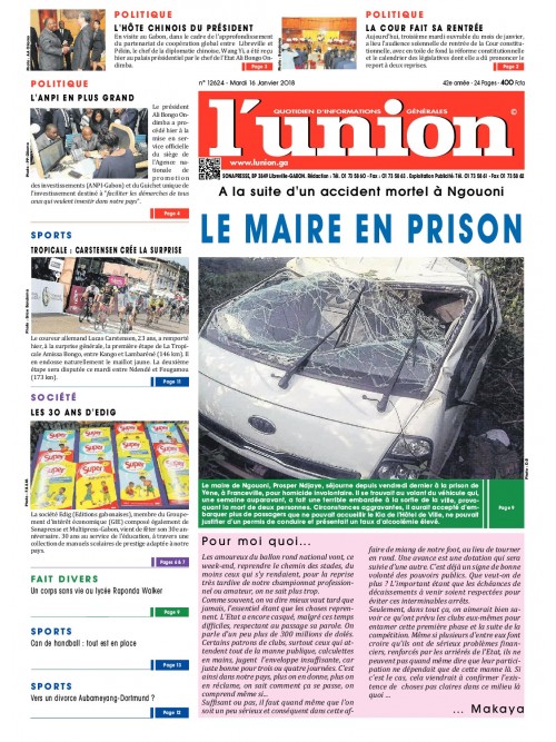 L'Union 16/01/2018