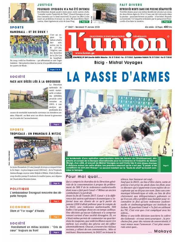 L'Union 19/01/2018