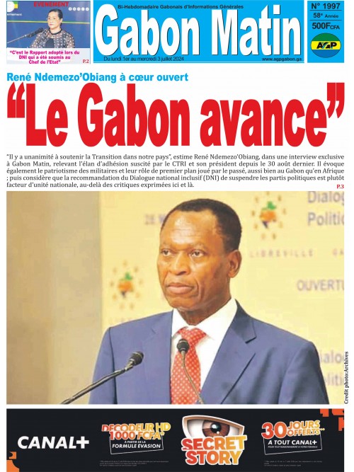 Gabon Matin 01/07/2024