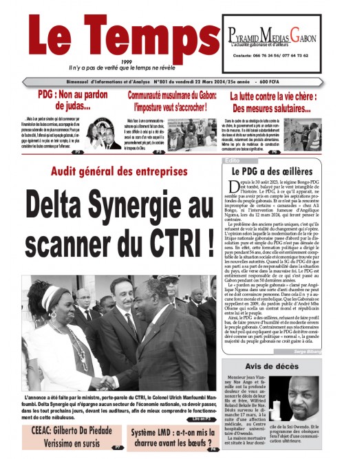 Le Temps 22/03/2024