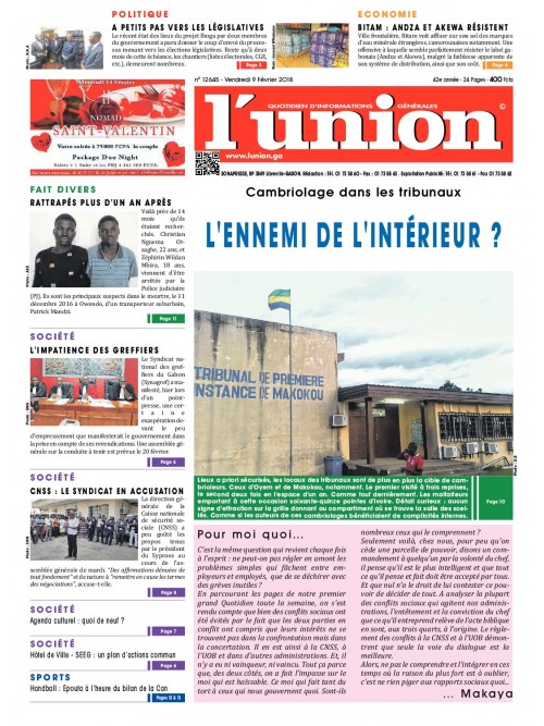 L'Union 09/02/2018