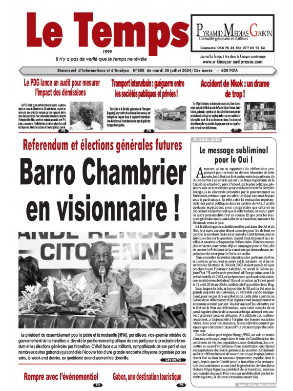 Le Temps 30/07/2024