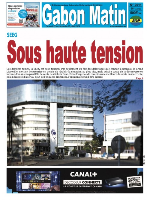 Gabon Matin 22/08/2024