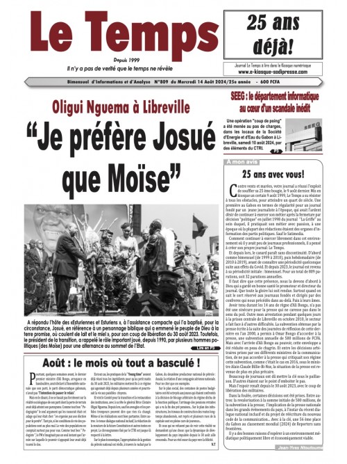 Le Temps
 14/08/2024