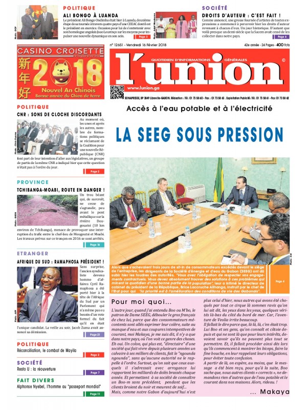 L'Union 16/02/2018