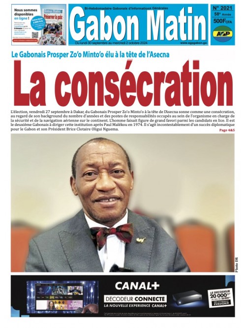 Gabon Matin 30/09/2024