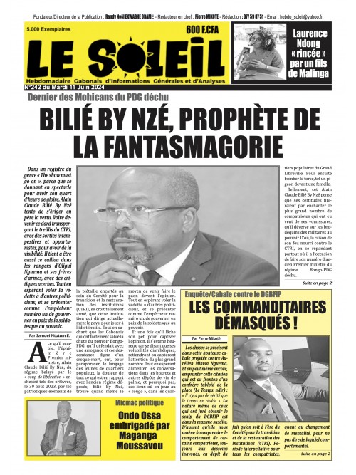 Le Soleil 11/06/2024