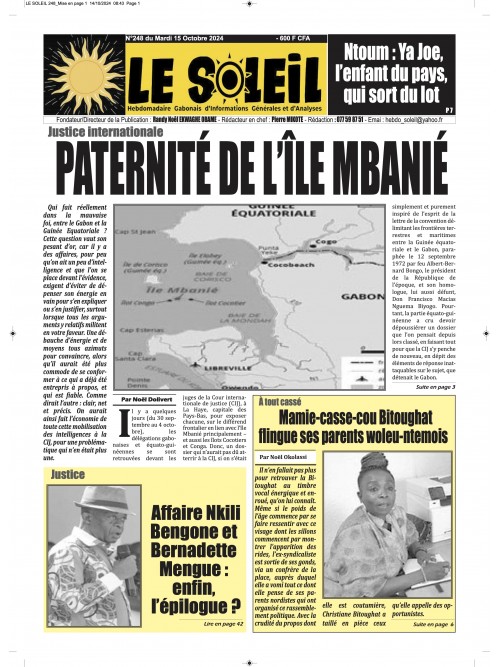 Le Soleil 15/10/2024