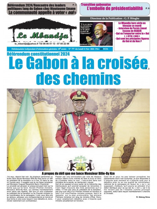 Gabon Matin 11/11/2024