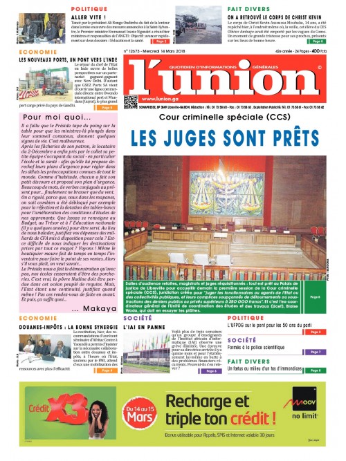 L'Union 14/03/2018