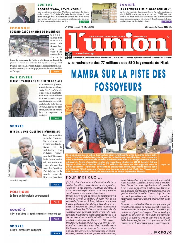 L'Union 15/03/2018