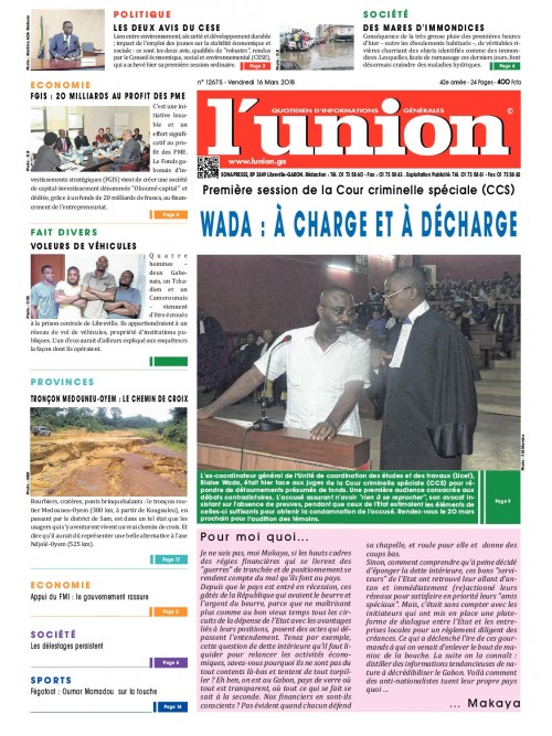 L'Union 16/03/2018