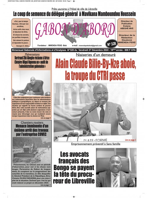 Gabon d'abord 26/12/2024