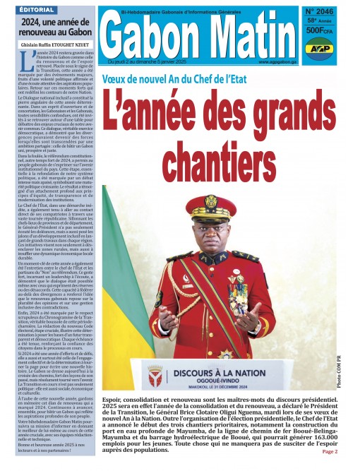 Gabon Matin 02/01/2025