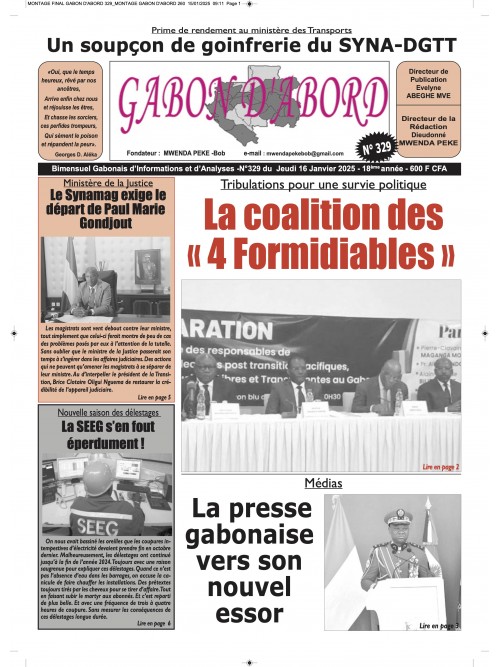 Gabon d'abord 16/01/2025