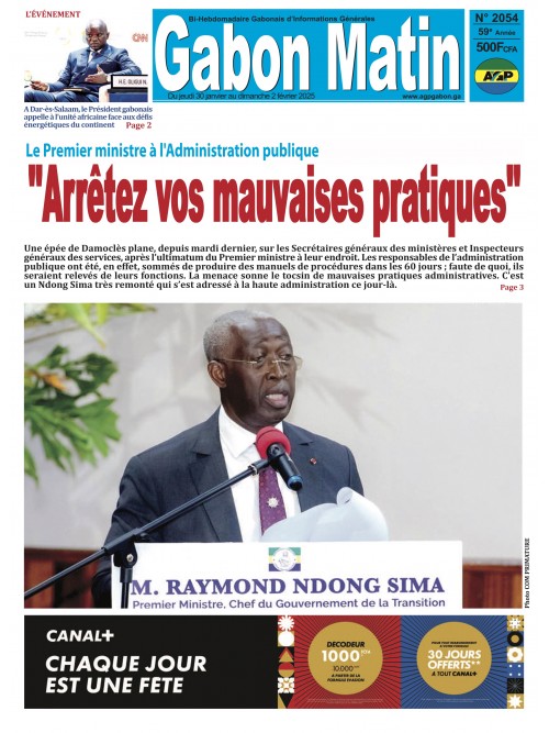 Gabon Matin 30/01/2025