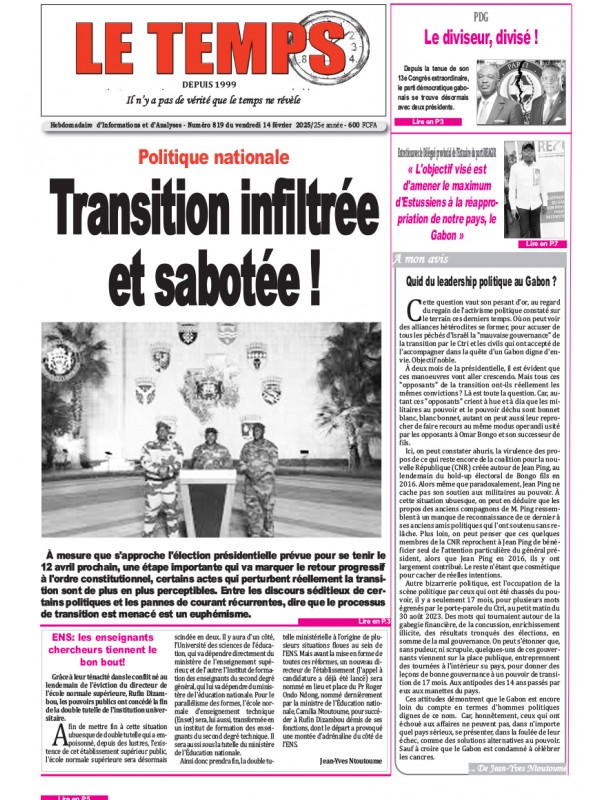 Le Temps 14/02/2025