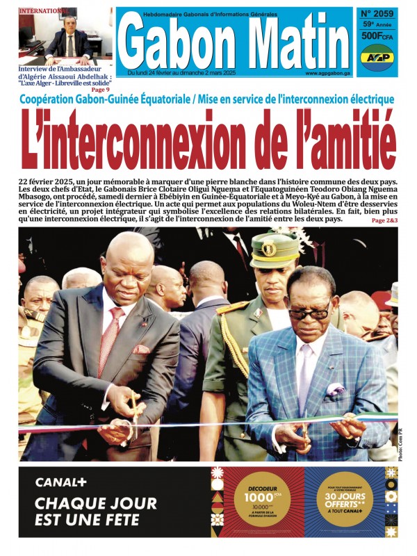 Gabon Matin 24/02/2025