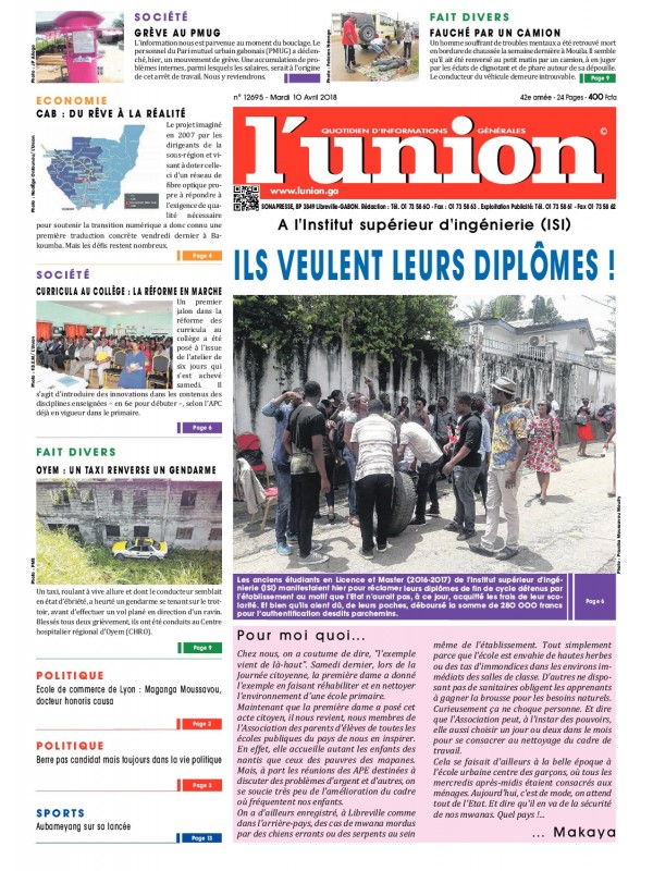 L'Union 10/04/2018