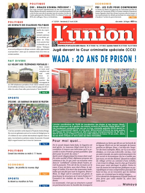 L'Union 27/04/2018