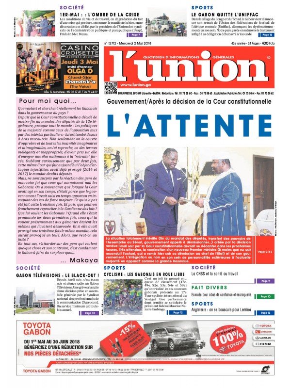 L'Union 02/05/2018