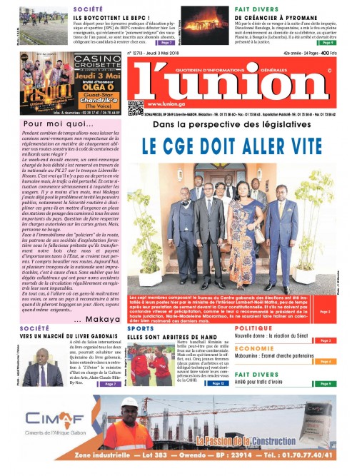 L'Union 03/05/2018