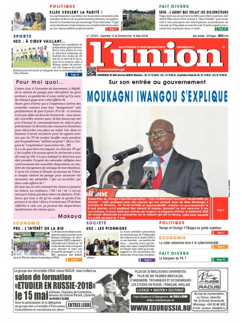 L'Union 12/05/2018