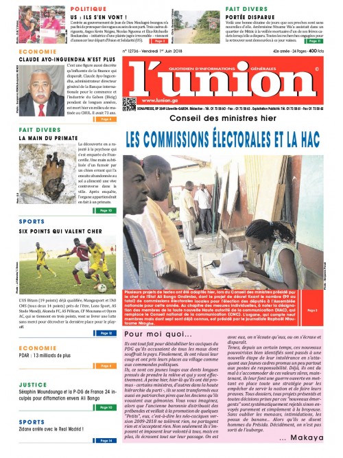 L'Union 01/06/2018