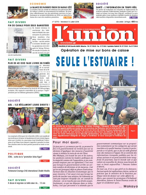 L'Union 13/07/2018