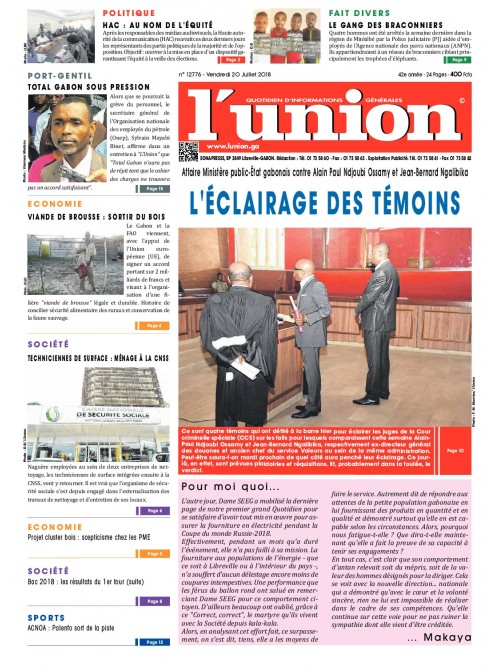 L'Union 20/07/2018