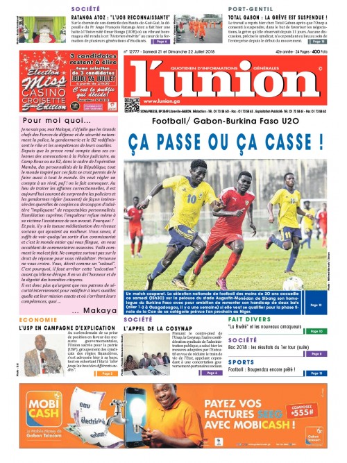 L'Union 21/07/2018